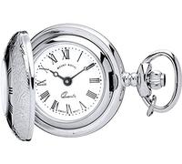 I LUV LTD Pendente della vigilanza di Ornato finitura cromata mezza Hunter numeri romani quarzo