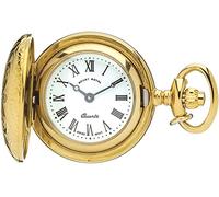 I LUV LTD Pendente della vigilanza di Ornato rivestimento dell'oro completa Hunter numeri romani quarzo