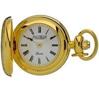 I LUV LTD Pendente della vigilanza di oro placcato completa Hunter Rose coperchio numeri romani quarzo