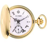 I LUV LTD Pocket massonica Guarda placcato oro Hunter completa con massoniche Icone