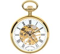 I LUV LTD Skeleton orologio d'oro placcato con il fronte aperto e numeri romani - 17 Jewel