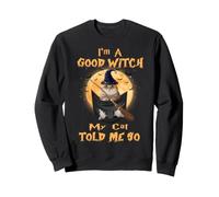 I’m a Good Witch My Cat Told Me So Golden British Hallowwen Felpa