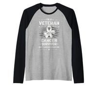 I’m a Veteran And a Cancer Survivor Don’t Underestimate Me Maglia con Maniche Raglan