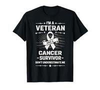 I’m a Veteran And a Cancer Survivor Don’t Underestimate Me Maglietta