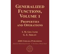 I.M. Gel'fand G.E. Shilov Generalized Functions, Volume 1 (Copertina rigida)