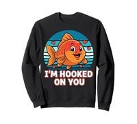 I’m Hooked On You Cute Fish Love Felpa