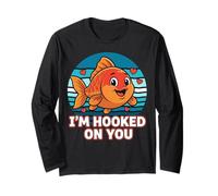 I’m Hooked On You Cute Fish Love Maglia a Manica