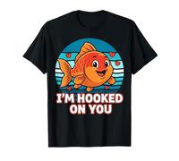 I’m Hooked On You Cute Fish Love Maglietta