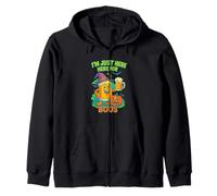 I’m Just Here for Boos Funny Halloween Beer Costume Felpa con Cappuccio