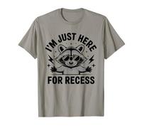 I’m Just Here for Recess Opossum Back To School Maglietta