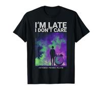 I’M Late I Don’T Care Memephis Phonk Urban Anime Moodwear Maglietta