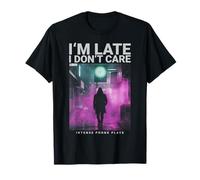 I’M Late I Don’T Care Phonk Anime Urban Attitude Moodwear Maglietta