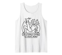 I' m Literally Doing It Funny Yoga Fail Stick Figure Canotta