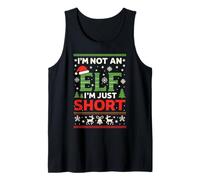 I’m Not an Elf I’m Just Short Funny Christmas Joke Elf Humor Canotta