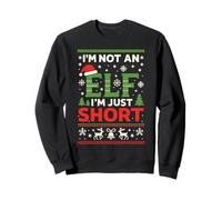 I’m Not an Elf I’m Just Short Funny Christmas Joke Elf Humor Felpa