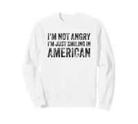 I’m Not Angry I’m Just Smiling in American for Men Women Felpa