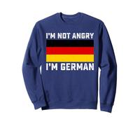 I' m Not Angry I'm German Divertente Germania Bandiera Oktoberfest Felpa