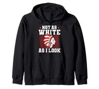 I’m Not As White As I Look Funny Identity Humor Felpa con Cappuccio