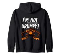 I’m Not Grumpy Funny Angry Monkey Men Women Kids Felpa con Cappuccio