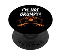 I’m Not Grumpy Funny Angry Monkey Men Women Kids PopSockets PopGrip Adesivo