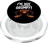 I’m Not Grumpy Funny Angry Monkey Men Women Kids PopSockets PopGrip per MagSafe