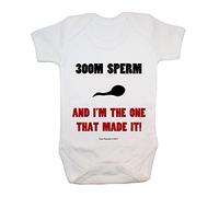 '"I' m the one that Made it e 300 milioni di sperma Body/Tutina baby, abbigliamento, carino, divertente, Rude, Cheeky, baby Boy, baby Girl, unisex, Hilarious, novità, Natale, baby shower, regali di compleanno, regali