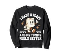 I Made A Poopy And My Tummy Feels Better Divertente Meme Felpa
