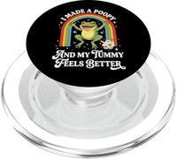 I Made A Poopy And My Tummy Feels Better Divertente Meme PopSockets PopGrip per MagSafe