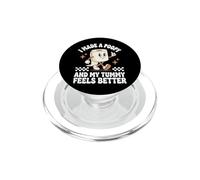 I Made A Poopy And My Tummy Feels Better Divertente Meme PopSockets PopGrip per MagSafe