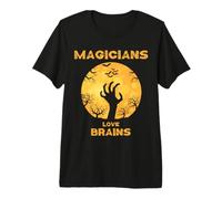I maghi Amano Il Cervello di Halloween Maglietta Premium