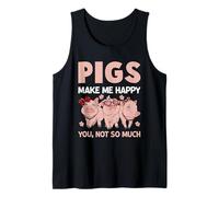 I maiali Mi Rendono Felice Non così Tanto Canotta