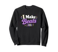 I Make Beats Funny Beat Producer Sound Tech Ingegnere Audio Felpa