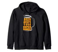 I Make Beer Disappear What's Your Superpower Beer Lover Felpa con Cappuccio