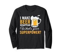 I Make Beer Disappear What's Your Superpower Drinking Team Maglia a Manica