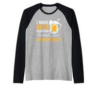 I Make Beer Disappear What's Your Superpower Drinking Team Maglia con Maniche Raglan