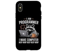 I Make Computer Beep Boop Funny Programmer Custodia per iPhone X/XS