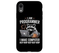 I Make Computer Beep Boop Funny Programmer Custodia per iPhone XR