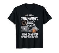 I Make Computer Beep Boop Funny Programmer Maglietta