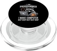 I Make Computer Beep Boop Funny Programmer PopSockets PopGrip per MagSafe
