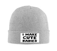 I-Make-Cute-Babies-Funny New Dad-Father's Day Daddy Donna Uomo Beanie Cappello Morbido Berretto Invernale Elastico Skull cap per Bici Tutte Le Stagioni Ciclismo