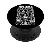I Make Stuff Up Macchina da scrivere vintage Scimmie autore PopSockets PopGrip Adesivo