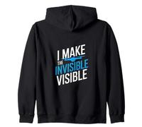 I Make The Invisible Visible Felpa con Cappuccio