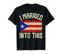 I Married Into This Funny Husband Wife Graphic Maglietta