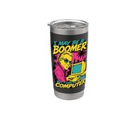 I May Be A Boomer But I Can Do Computer Divertente Umorismo Senior Bicchiere termico in acciaio inox doppia parete