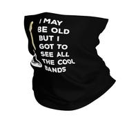 I May Be Old But Got To See Cool Bands Antipolvere Headwrap Antiscivolo Sciarpa al Collo Passamontagna per Outdoor Uomo Motocicletta