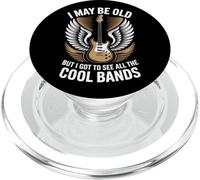 I May Be Old But I Got To See All Cool Band Funny Rock PopSockets PopGrip per MagSafe