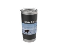 I May Be Stupid Funny Cow Oddly Specific Dank Meme Bicchiere termico in acciaio inox doppia parete
