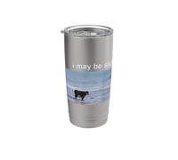 I May Be Stupid Funny Cow Oddly Specific Dank Meme Bicchiere termico in acciaio inox doppia parete