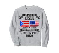 I May Live in USA Puerto Rico Story Felpa
