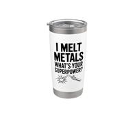 I Melt Metals Qual è il tuo superpotere? Bicchiere termico in acciaio inox doppia parete